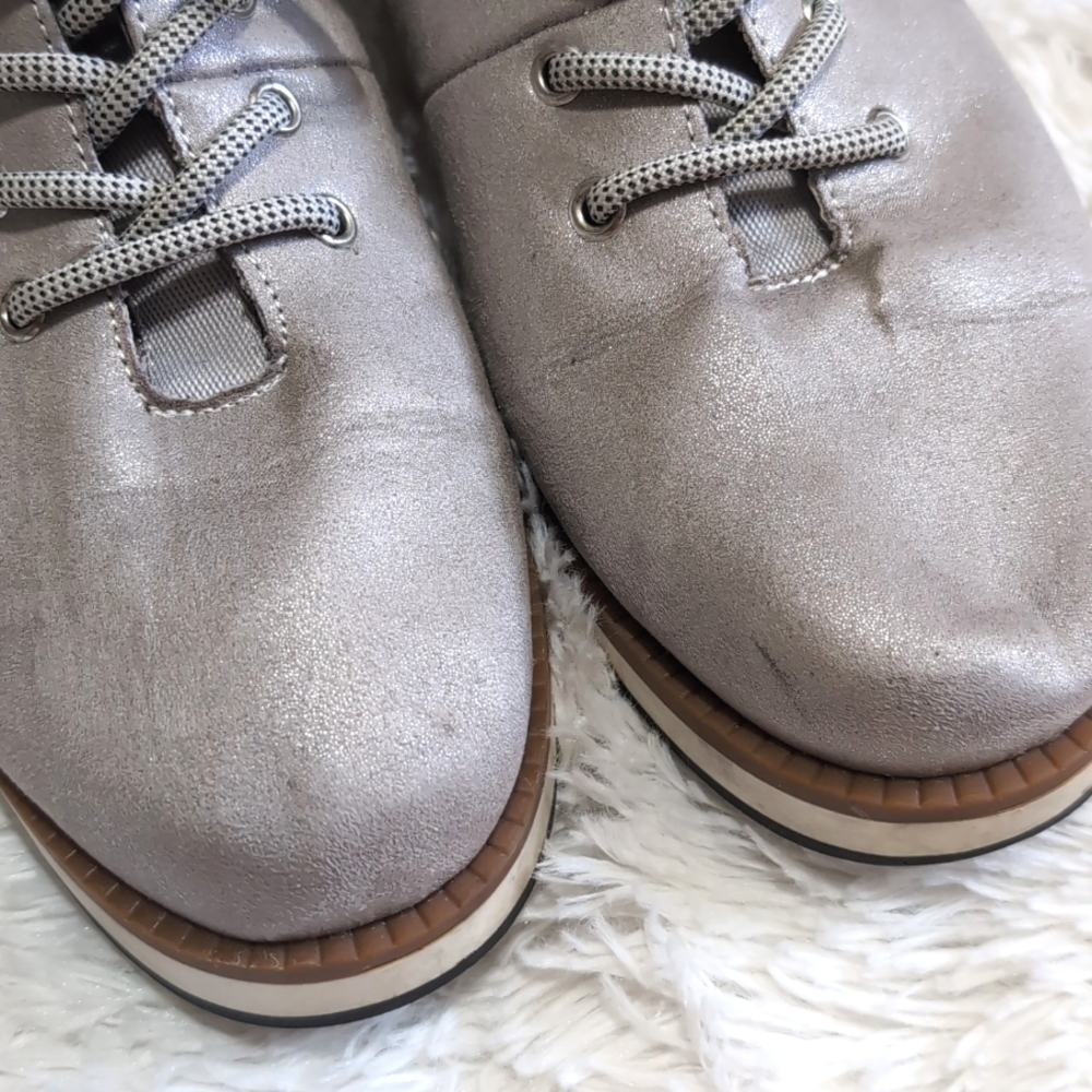 🔴SALE! Cliffs by White Mountain Silver Gray Collins Hiking Inspired Ankle Boots - Picture 10 of 15